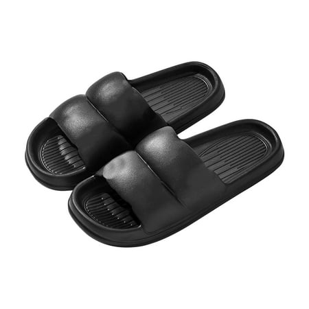 

Up to 30% off!Kukoosong Flat Sandals for Women Men Home Couple Antiskid Thick Sole Shoes Indoor Outside Soft Soled Slippers Women Sandals Black 38-39