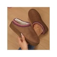 thumbnail image 4 of Womens Fashion Slippers Plush Fleece Lining Winter Slip-Ons, 4 of 7