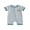 Blue, variant on Cenuakty Baby Boys 0-18M Rompers Stripe Print Bear Embroidery Crew Neck Short Sleeve Infant Bodysuits Jumpsuits