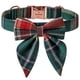 thumbnail image 1 of Collar para perros Apuakthei: pajarita marinera con estampado de ondas y malla de color, cuello ajustable, 1 of 5