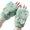 Green, variant on Breezora Womens Fox Gloves Winter Plush FauxFur Cute Mitten Pink