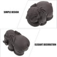thumbnail image 3 of OUNONA  Tea Pet Decoration Lovely Elephant Figurine Sculpture Office Black, 3 of 8