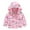A01-Hot Pink, variant on Sopiago Infant Raincoat Zipper Hooded Windproof Coat Windbreaker Cartoon Outwear Yellow,18-24 Months