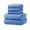 Blue, variant on Wovilon 5 Pcs Bath Towels Set For Bathroom Cotton Thick Soft Absorbent Towel Set Of 6 Household Wash Face Gift Towel