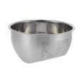 thumbnail image 5 of Drain Basket Stainless Steel Sieve Thickened Vegetable Washing Drainer Kitchen Household Rice Basket, 5 of 5