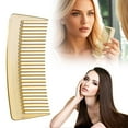 thumbnail image 1 of Peigne Court Électroplaqué Peigne Lissant Filles Peigne Spécial Coiffure Petit Peigne Or Argent Noir Peigne à Dents Larges Outils de Coiffure, 1 of 5