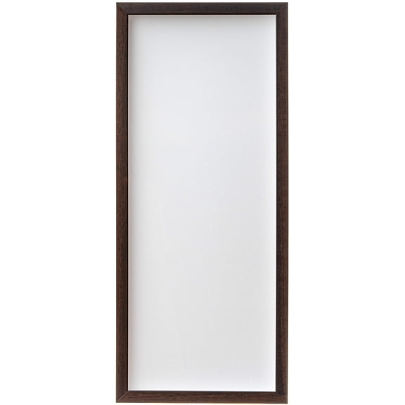 8x6 Shadow Box Brown Walnut Finish Solid Wood Display Frame | 0.875 Inch Moulding Width | 0.875