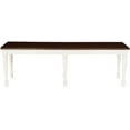thumbnail image 2 of Crosley Furniture Shelby Dining Bench with Distressed White, Set of 1, 2 of 4