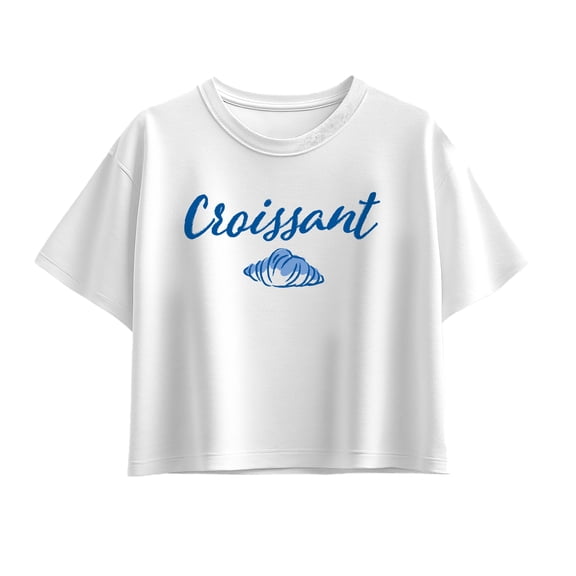Instant Message - Croissant - Youth Girls Boxy T-Shirt