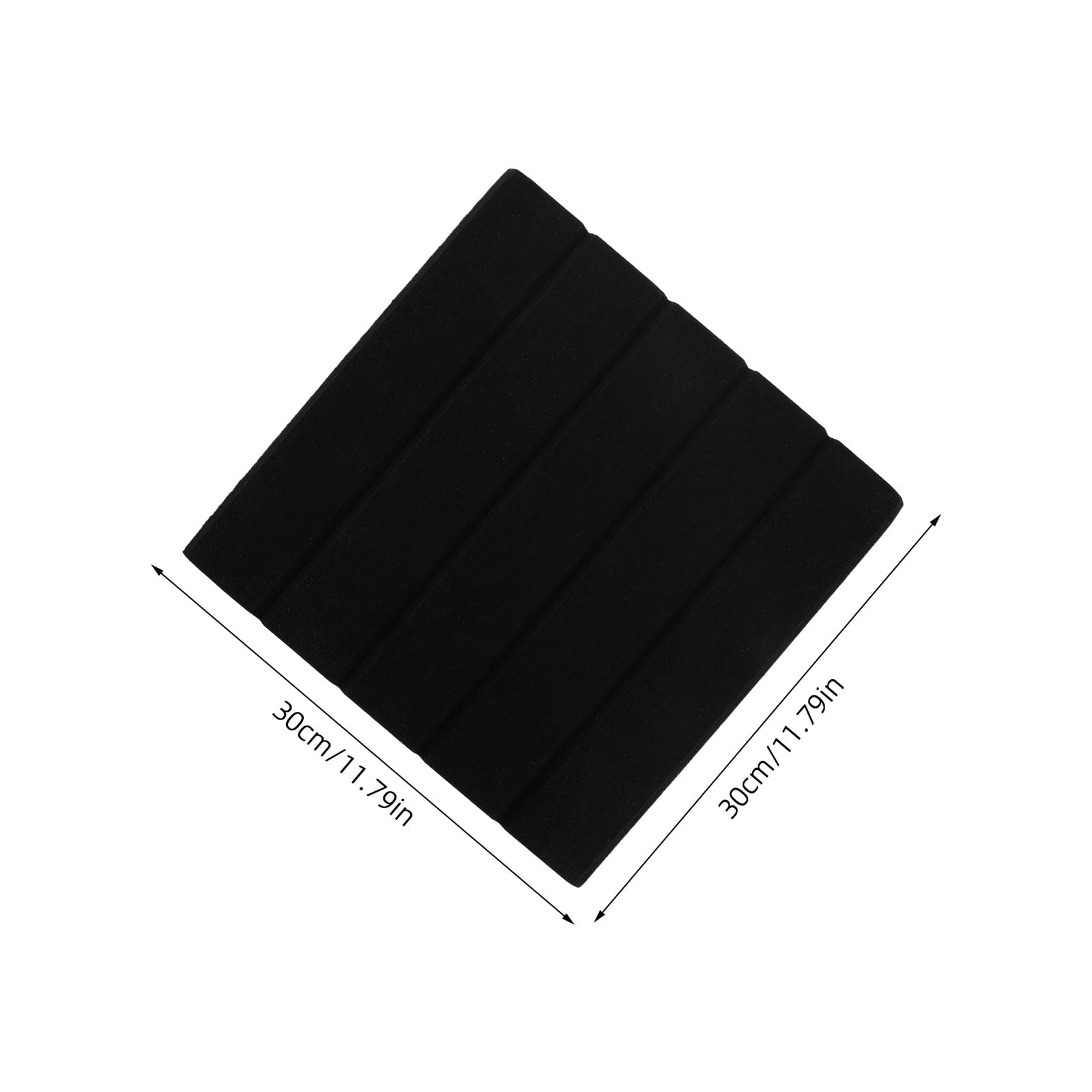 ETHZZLE 12Pcs Black Polyester Acoustic Wall Panels for Office Noise Reduction and Sound Absorbing
