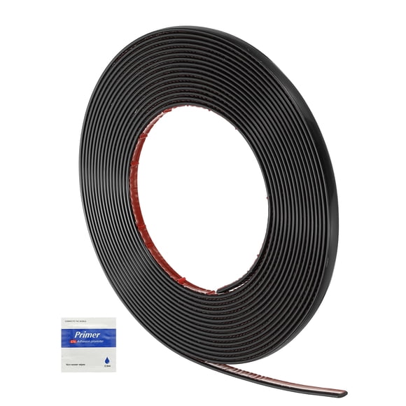Uxcell Recorte Autoadhesivo de Moldura 30 pies x 0.4" Trim de Pared, Negro