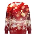thumbnail image 4 of Futezty Christmas Shirts for Women Trendy Glitter Xmas Tree Graphic Crewneck Long Sleeve Blouses Loose Casual Funny Tops, 4 of 6