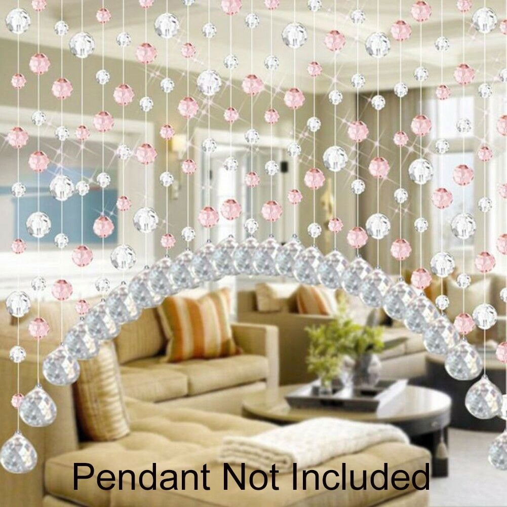 Creative Crystal Bead Curtain Bedroom Wedding Festival Party Crystal Beads Decor 