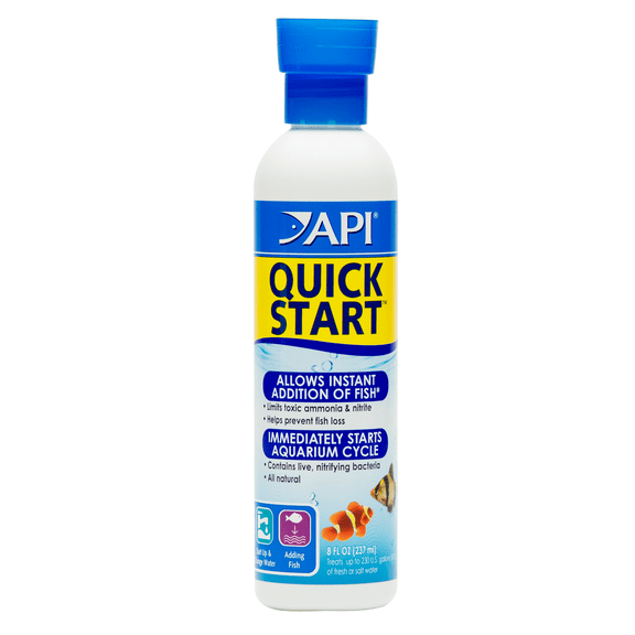 API Quick Start Nitrifying Bacteria 8 fl oz - Instantly Starts Freshwater & Saltwater Aquarium Cycle