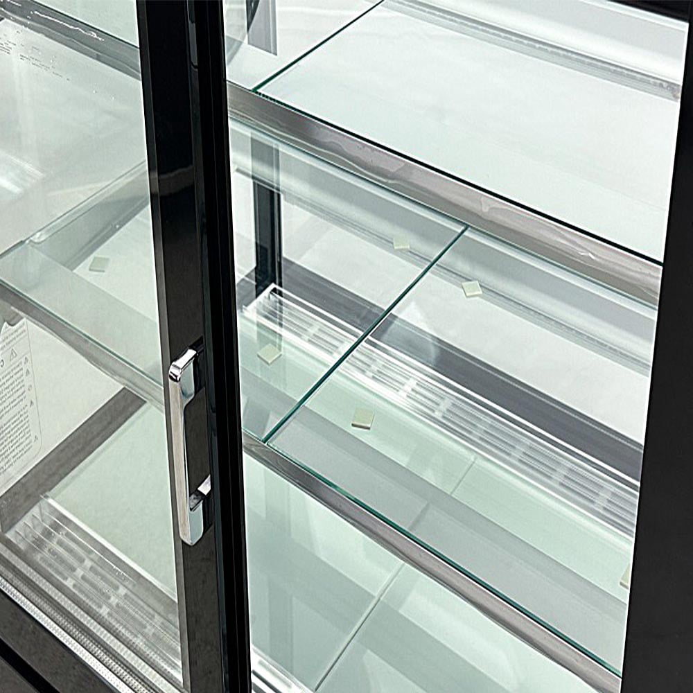 36" Commercial Refrigerated Bakery Display Case, Curved Glass Cake Showcase Refrigerator, LED Lighting, ETL