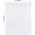 thumbnail image 2 of VACUSHOP 72"x72" EVA Clear Shower Curtain Liner, Water Repellent Mould Proof Shower Curtain for Bathroom Shower Stall, 3D Water Cube, 2 of 14