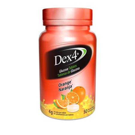 Dex4 Glucose Tablets, 50-count, Orange