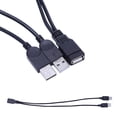 thumbnail image 2 of Gieenan USB Splitter 2.0, USB Y Cable One Female to Dual Male Hub Power Cord Extension, 2 of 10