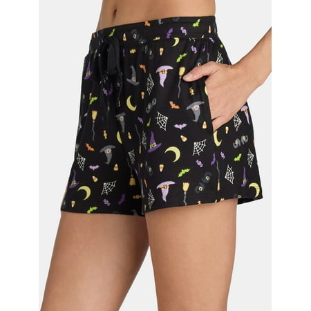 Way to Celebrate Women’s Halloween 2 Pack Pajama Shorts, Sizes XS to 3X