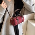thumbnail image 6 of JGJJUGN Faux Suede Tote Bag for Women, Crossbody Handbag, Retro Barrel Purse, Lightweight Travel Bag, Stylish Shoulder Bag, Versatile Everyday Use, 6 of 6