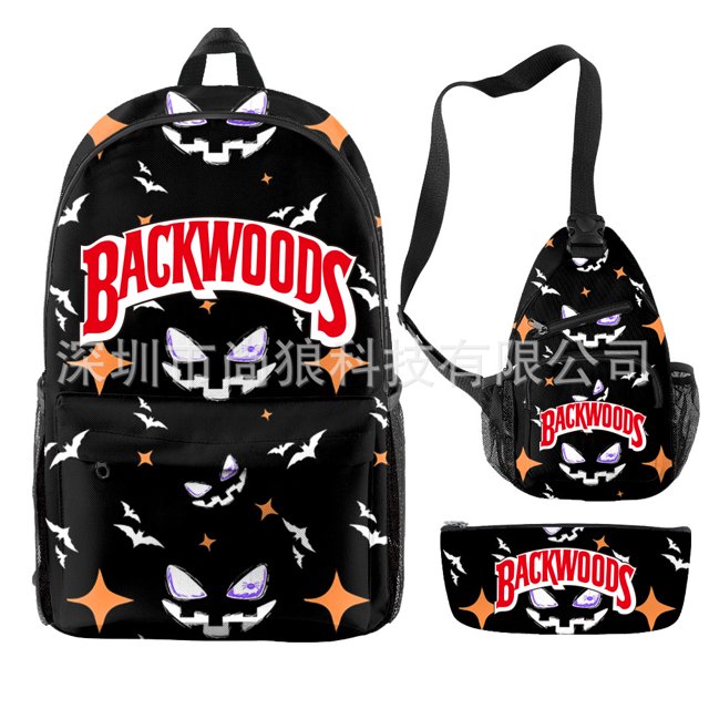 BACKWOODS Backpack, Student School Bag, Light And Large Capacity Leisure Bag-sebneei