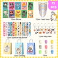 thumbnail image 6 of Cat Party Favors, 72pcs Kitty Party Favors Set Including Cat Goodie Bags Ears Headband Stickers Keychains Slap Bracelets etc Cat Themed Party Favors for Cat Birthday Party Decorations Supplies, 6 of 8