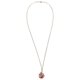 thumbnail image 1 of Essential Oil Jewelry Copper Diffuser Necklace Pink Aromatherapy Pendant, 1 of 5