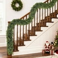 9FT Real Touch Christmas Cedar Garland - 1PCS, Artificial Pine Needles ...