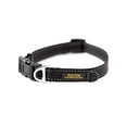 thumbnail image 2 of Mighty Paw Reflective Dog Collar for Large Dogs and Small Dogs, Nylon, High Visibility Pet Collar with Buckle and Reflective Stitching, Light Weight and Adjustable, Black, 2 of 3