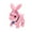 🔥 Pink_Base#18650, variant on Realistic Bunny Toy for Kids | Bunby Interactive Jumping Rabbit | Twitching Shaking Ears | Responds to Voice | Soft Synthetic Fur | No Mess Low Maintenance | 1 Piece | Battery Powered