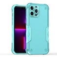thumbnail image 2 of For Apple iPhone 14 Pro (6.1") Tough Shockproof Hybrid Heavy Duty Dual Layer TPU Bumper Rugged Rubber Defend Armor Cover ,Xpm Phone Case [ Teal Blue ], 2 of 7