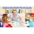 thumbnail image 4 of Large-sized flashcards with illustrations, an educational multiplication learning tool suitable for classroom and home use.,A-addition, 4 of 6
