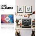 thumbnail image 6 of 1Pc Desktop Calendars for 2025, 2024-2025 Standing Flip Desktop Calendar, 18 Months School Year Calendars with Planner Stickers, Standing Flip Desktop Calendar with Monthly Summary, B, 6 of 8