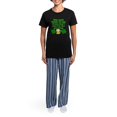 thumbnail image 4 of CafePress - Start In The Morning Pajamas - Women's Short Sleeve Print T-Shirt and Pants Dark Cotton Pajama Set, 4 of 7