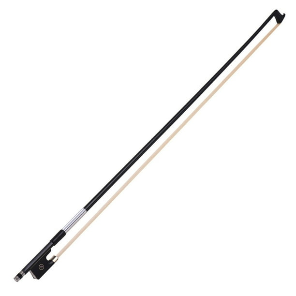 Arco de violín Andoer® Andoer® Fibra de Carbono 4/4 Tamaño Completo Violín Estilo de Circle Bow Ebony Rana Tomshoo Arco de violín