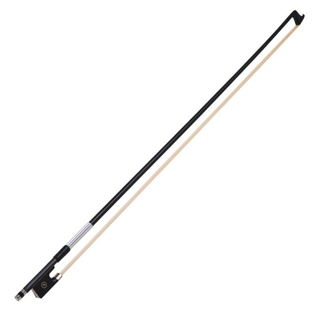 Carbon Fiber 4/4 Full Size Violin Fiddle Circle Style Bow Ebony Frog