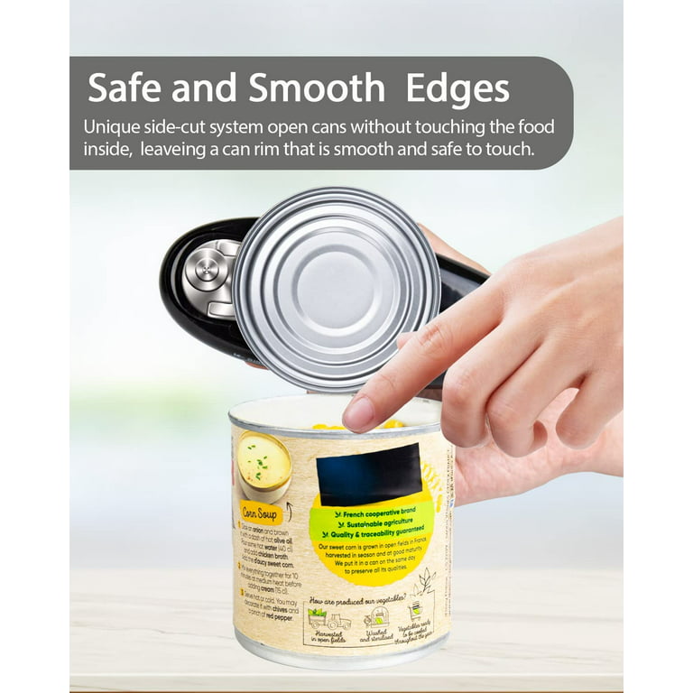 Electric Handheld Can Opener, Open Any Can Shape with One Press, Smooth Edge,  Food-Safe and Battery Operated Can Opener Electric for Kitchen from LIFETWO  