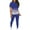 Blue #2, variant on Two Piece Two Piece Outfits for Women Summer Bodycon Biker Long Pants Tracksuit Jogger Sets Casual Plus Size Tracksuit # Show Gray XXL