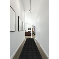 thumbnail image 2 of Garland Rug Diamond Polypropylene Black Indoor Runner Rug, 3' x 12', 2 of 6