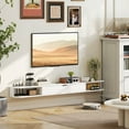 thumbnail image 2 of HOMCOM Meuble Télé Flottant de 71 Pouces, Console Multimédia Murale, Blanc, 2 of 10