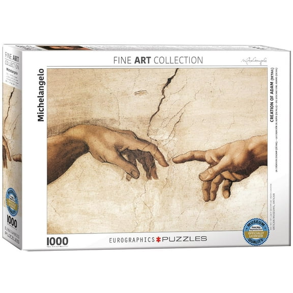 EuroGraphics Creation of Adam by Michaelangelo Puzzle (1000-Piece), 6000-2016