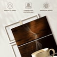 thumbnail image 6 of Elephant Stock Hot Coffee Wall Art - Vertical Multi Panel Canvas - Dining Room Wall Decor - Food And Drink Multi Panel - Brown And Orange Decor - 20" x 32", 6 of 8
