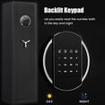 thumbnail image 3 of Gun Safe, 4-5 Long Gun Safes, Quick Access Digital Gun Storage Cabinets for Shotguns with LED Light & Removable Shelf, Shotgun Safe with Dual Alarm & Mute Mode, 3 of 7