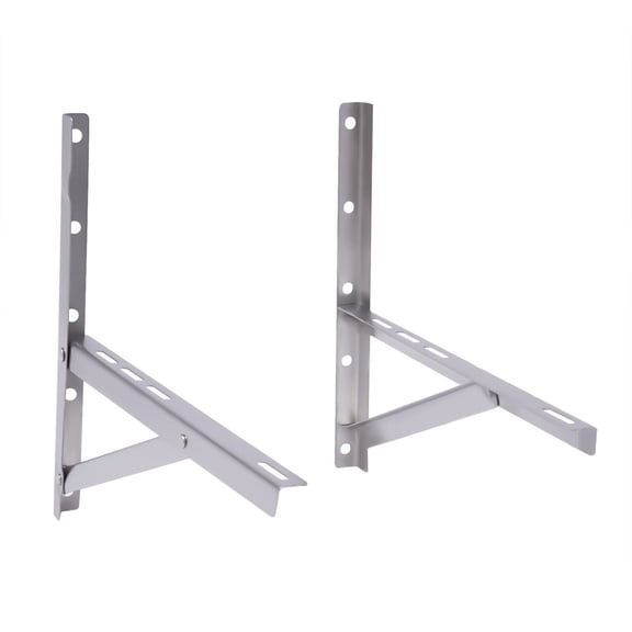 2pcs Stainless Steel AC Bracket Heavy Duty Air Conditioner Hanging Rack Wall Mounting Bracket for Outdoor Support
