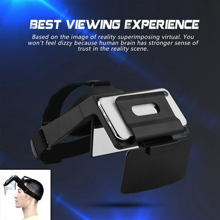 Headset AR Glasses Augmented Reality Game Movie Viewer for iOS/ Android Phones, AR Game Headset, AR Headset Movie