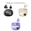thumbnail image 5 of Matsuzay Auriculares Bluetooth compactos y portátiles para viajeros en movimiento Auriculares Bluetooth con micrófono y clip para la oreja Teléfono y Comunicación negro, 5 of 5