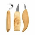 thumbnail image 2 of 3Pcs Wood Carving Knife Cutter Whittling Hook Kit 155mm DIY Craft Hand Tools Set, 2 of 10