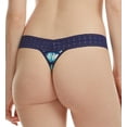 thumbnail image 2 of Hanky Panky Printed DreamEase Low Rise Thong (PR681004),Indigo Stripe, 2 of 5