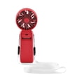 thumbnail image 3 of Mainstays 7 speed Rechargeable Handheld Portable Fan Red, 3 of 5