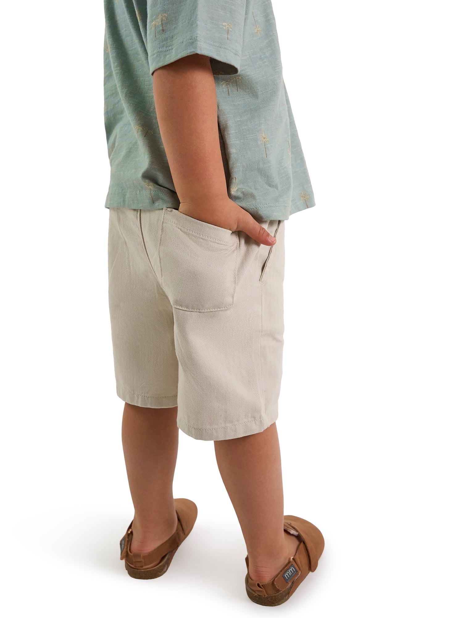 Modern Moments by Gerber Baby and Toddler Boy Henley Tee and Short Set, 2-Piece, Sizes 0/3 Months - 5T